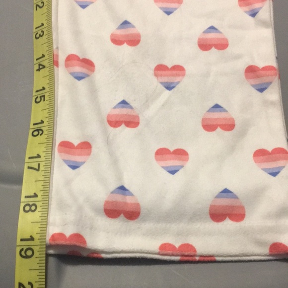 New Carters Girls soft Fleece Hearts Pajama Pants Sweatpants Size 6 - Picture 9 of 9